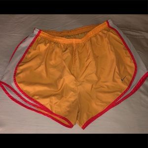 Nike running shorts- golden yellow